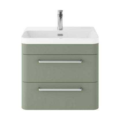 [BAL802D] Croxden Modern Wall Hung Vanity Basin Unit with Soft Close Drawers - 600mm or 800mm - Cutout