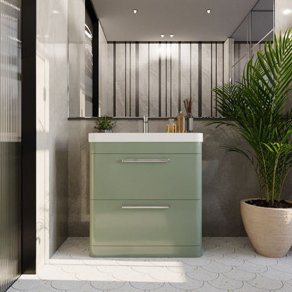 [BAL803D] Croxden Floor Standing Vanity Unit and Basin - Choice of Finish - Lifestyle 1