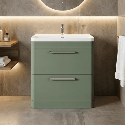 [BAL803D] Croxden Floor Standing Vanity Unit and Basin - Choice of Finish - Silo
