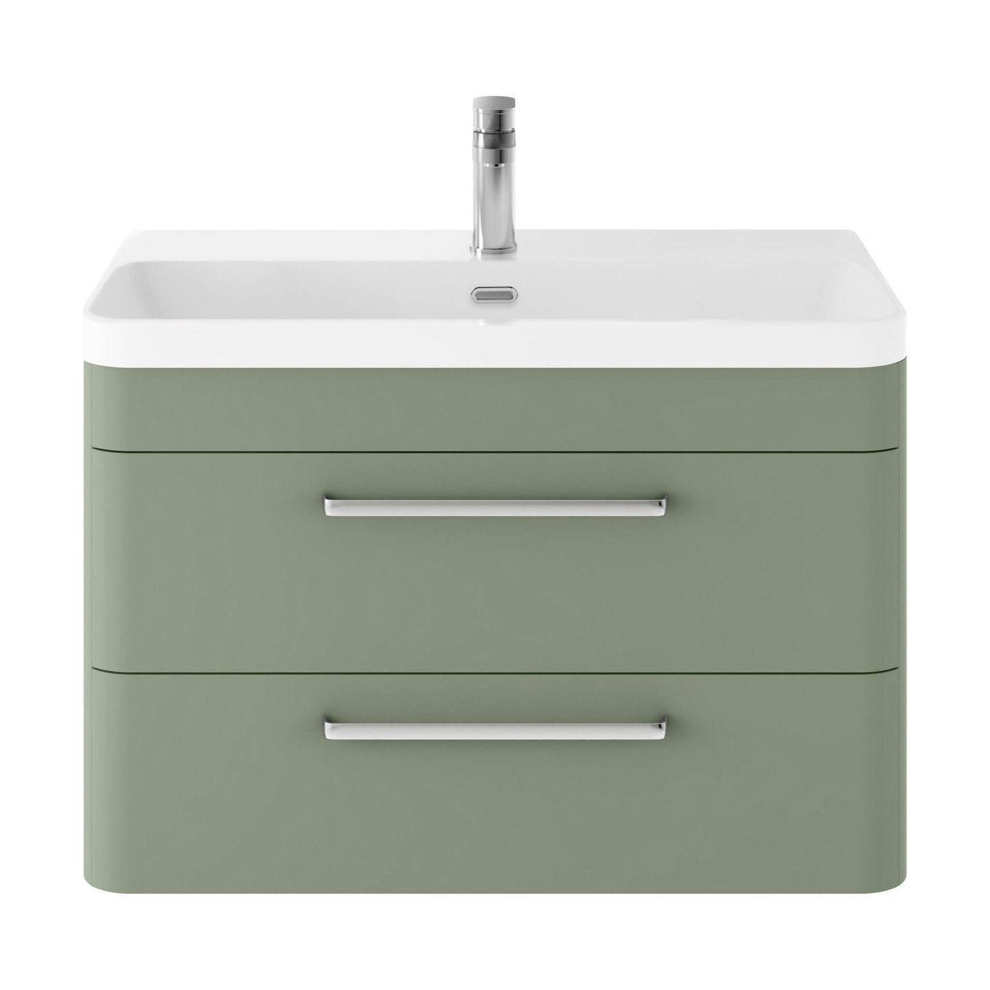 [BAL804D] Croxden Modern Wall Hung Vanity Basin Unit with Soft Close Drawers - 600mm or 800mm - Cutout