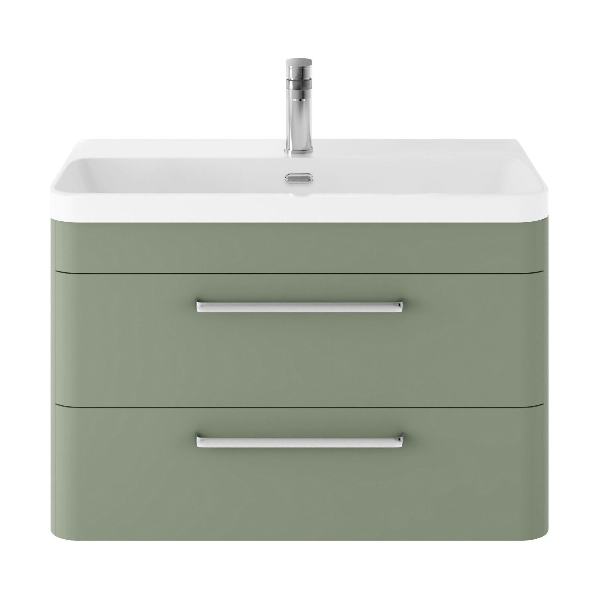 [BAL804D] Croxden Modern Wall Hung Vanity Basin Unit with Soft Close Drawers - 600mm or 800mm - Cutout