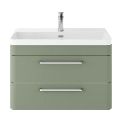 [BAL804D] Croxden Modern Wall Hung Vanity Basin Unit with Soft Close Drawers - 600mm or 800mm - Cutout
