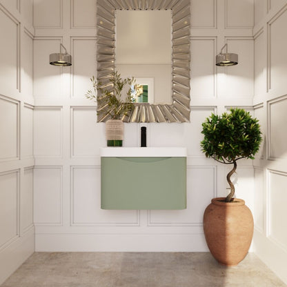 [BAL805B] Dunwood Contemporary 1 Drawer Vanity Basin Unit, Choice of Size and Colour - Lifestyle 1