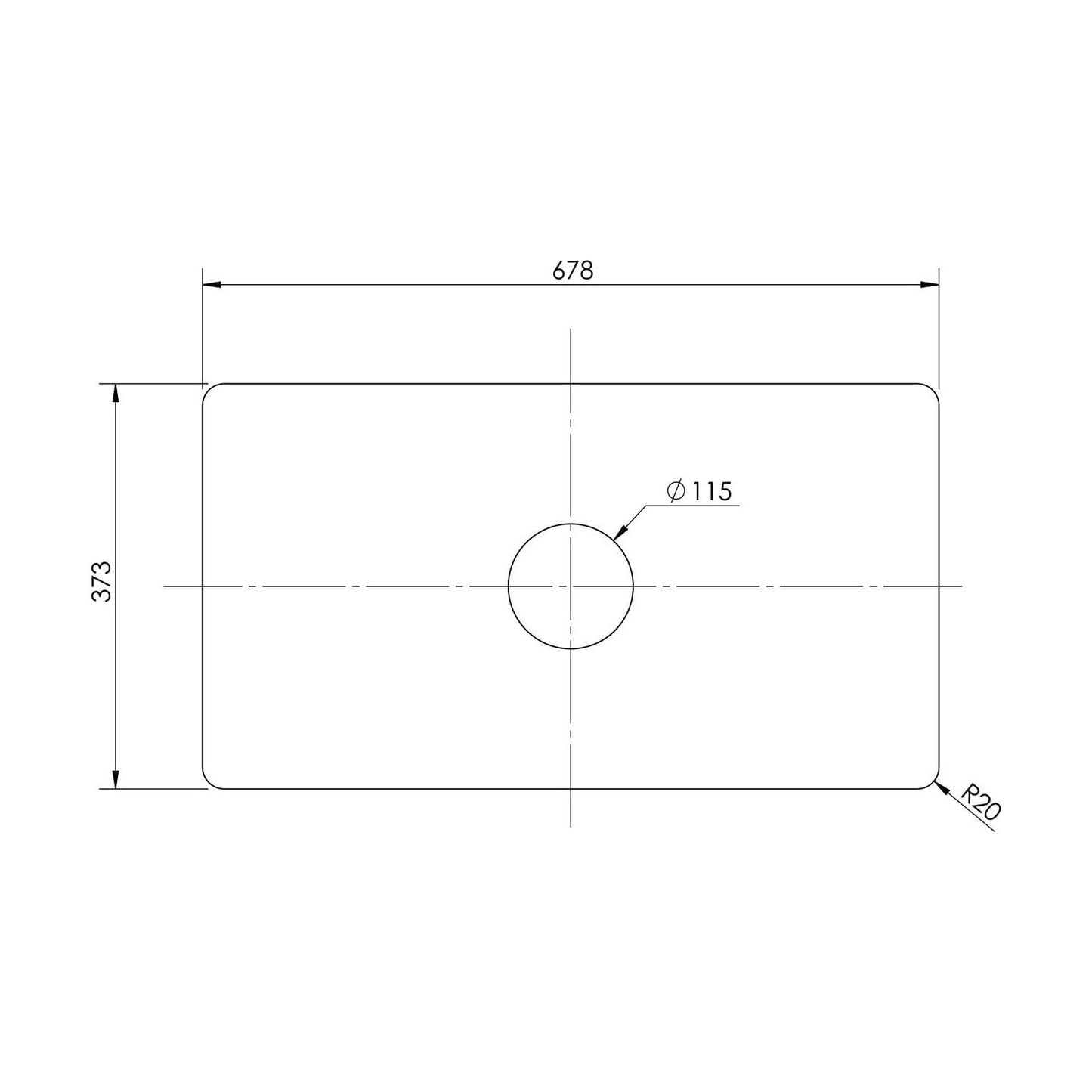 [BALAE303] SINK WIRE GRID C/W 30" - Technical Drawing