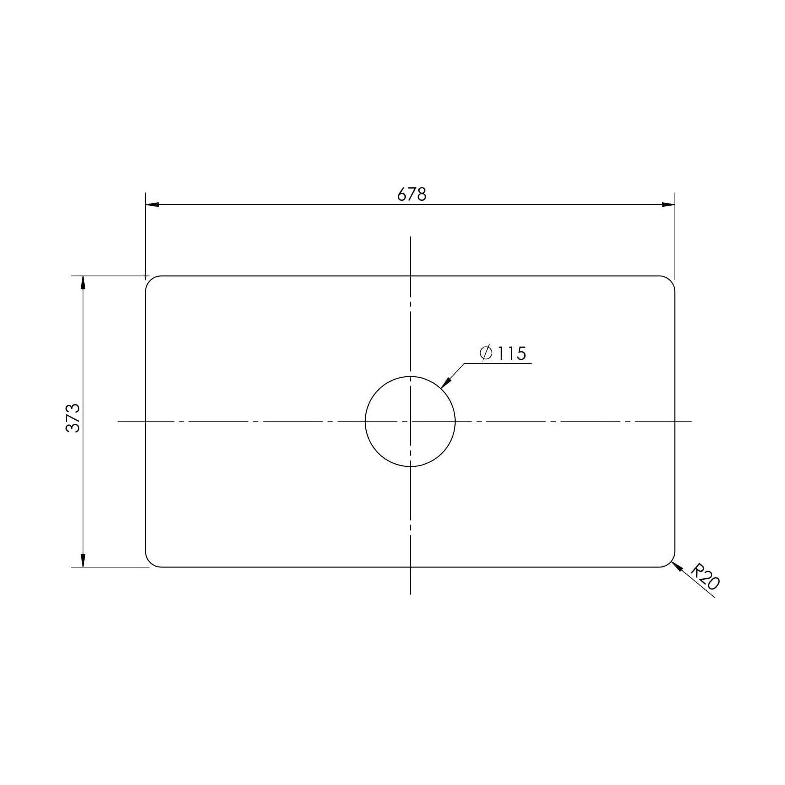 [BALAE303] SINK WIRE GRID C/W 30" - Technical Drawing