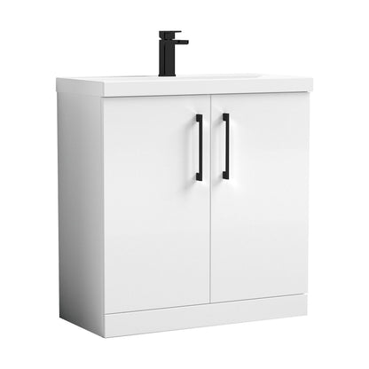 [BALARN105AH018] Bramshall Floor Standing 2-Door Vanity & Mid-Edge Basin – Choice of Colour and Handle Finish - Cutout