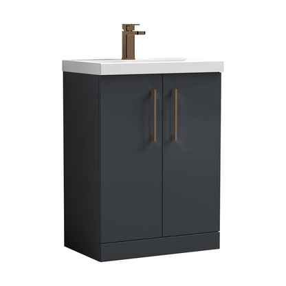 [BALARN1403AH1516] Bramshall Floor Standing 2-Door Vanity & Mid-Edge Basin – Choice of Colour and Handle Finish - Cutout