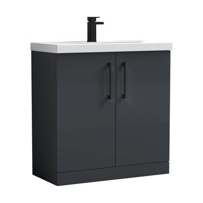 [BALARN1405AH018] Bramshall Floor Standing 2-Door Vanity & Mid-Edge Basin – Choice of Colour and Handle Finish - Cutout