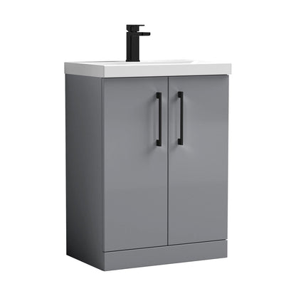 [BALARN2203AH018] Bramshall Floor Standing 2-Door Vanity & Mid-Edge Basin – Choice of Colour and Handle Finish - Cutout
