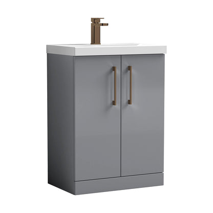 [BALARN2203AH1516] Bramshall Floor Standing 2-Door Vanity & Mid-Edge Basin – Choice of Colour and Handle Finish - Cutout