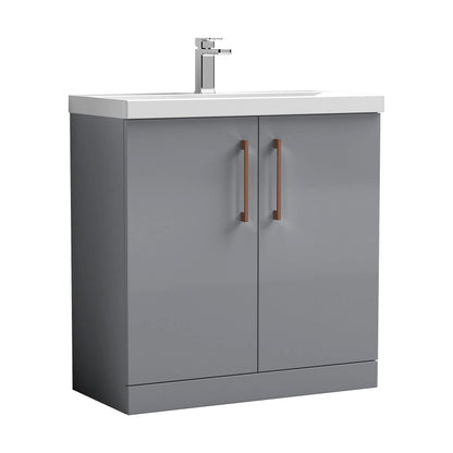 [BALARN2205AH019] Bramshall Floor Standing 2-Door Vanity & Mid-Edge Basin – Choice of Colour and Handle Finish - Cutout