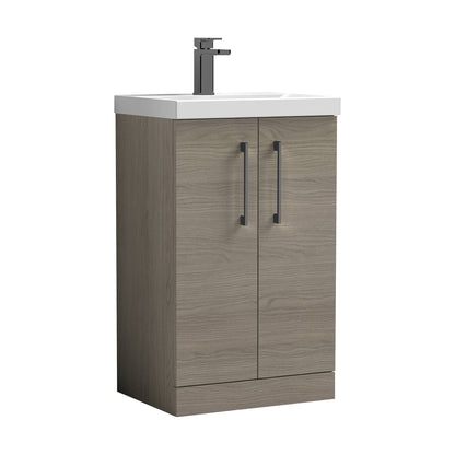[BALARN2501AH716] Bramshall Floor Standing 2-Door Vanity & Mid-Edge Basin – Choice of Colour and Handle Finish - Cutout