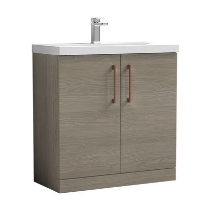 [BALARN2505AH019] Bramshall Floor Standing 2-Door Vanity & Mid-Edge Basin – Choice of Colour and Handle Finish - Cutout