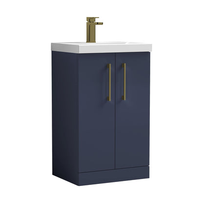 [BALARN2901AH017] Bramshall Floor Standing 2-Door Vanity & Mid-Edge Basin – Choice of Colour and Handle Finish - Cutout