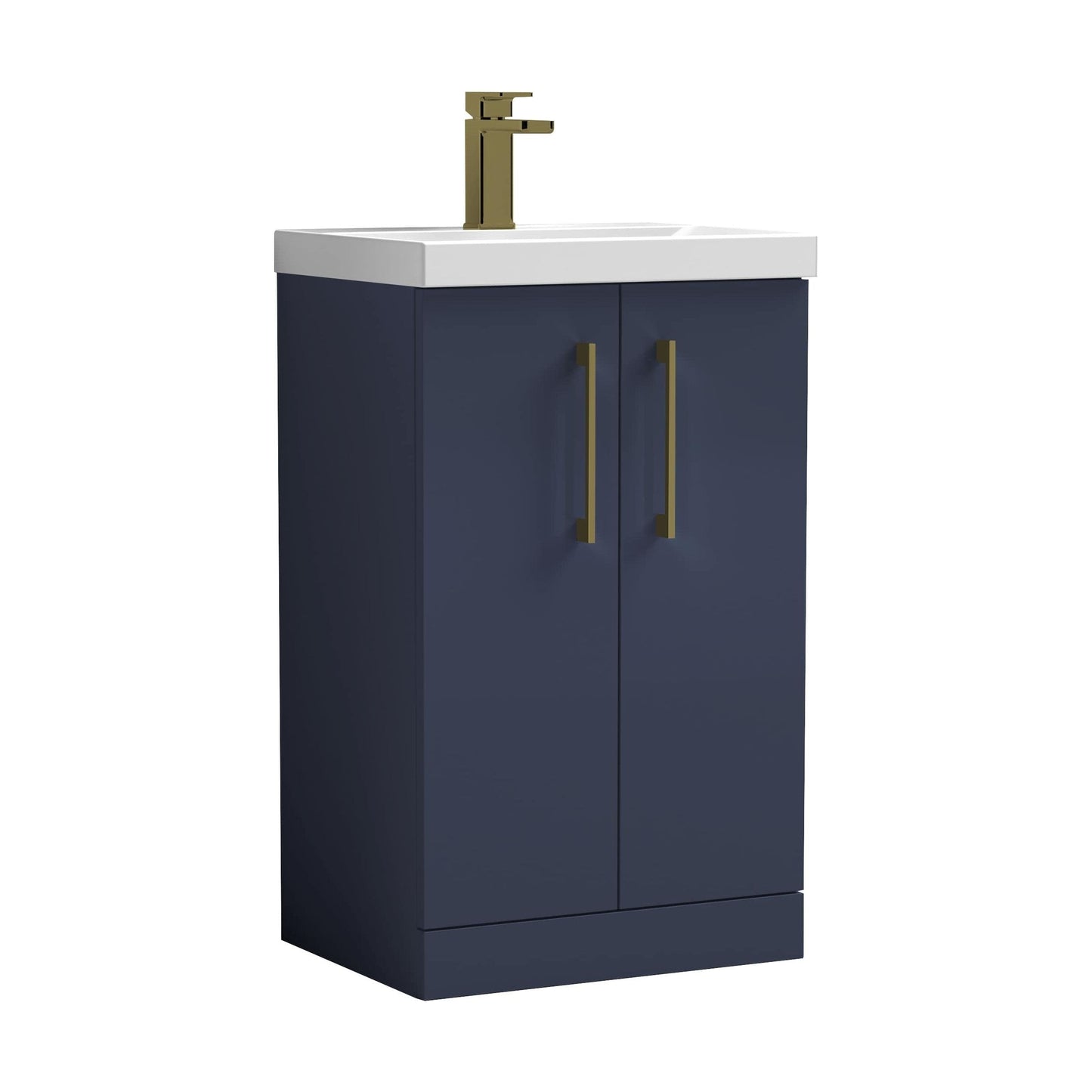 [BALARN2901AH017] Bramshall Floor Standing 2-Door Vanity & Mid-Edge Basin – Choice of Colour and Handle Finish - Cutout
