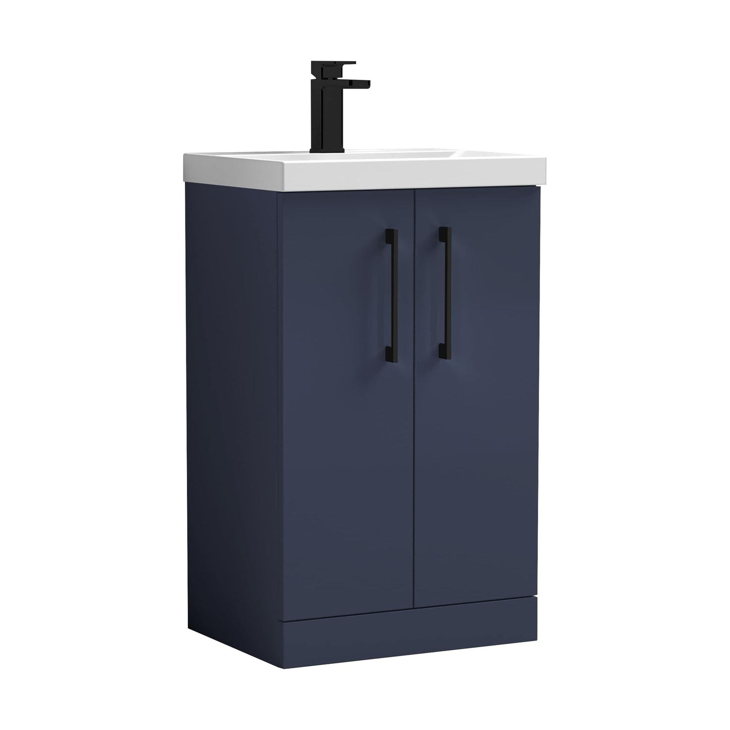 [BALARN2901AH018] Bramshall Floor Standing 2-Door Vanity & Mid-Edge Basin – Choice of Colour and Handle Finish - Cutout