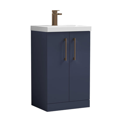 [BALARN2901AH1516] Bramshall Floor Standing 2-Door Vanity & Mid-Edge Basin – Choice of Colour and Handle Finish - Cutout