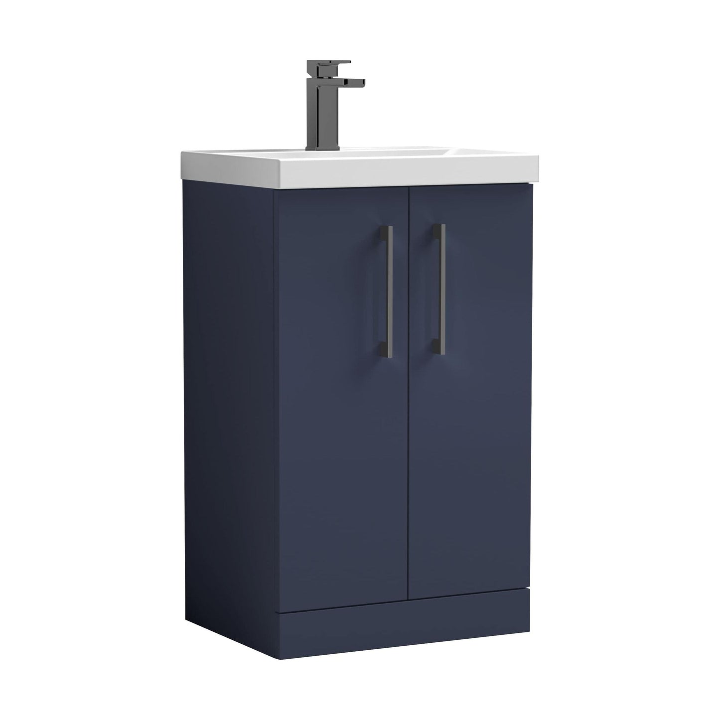 [BALARN2901AH716] Bramshall Floor Standing 2-Door Vanity & Mid-Edge Basin – Choice of Colour and Handle Finish - Cutout
