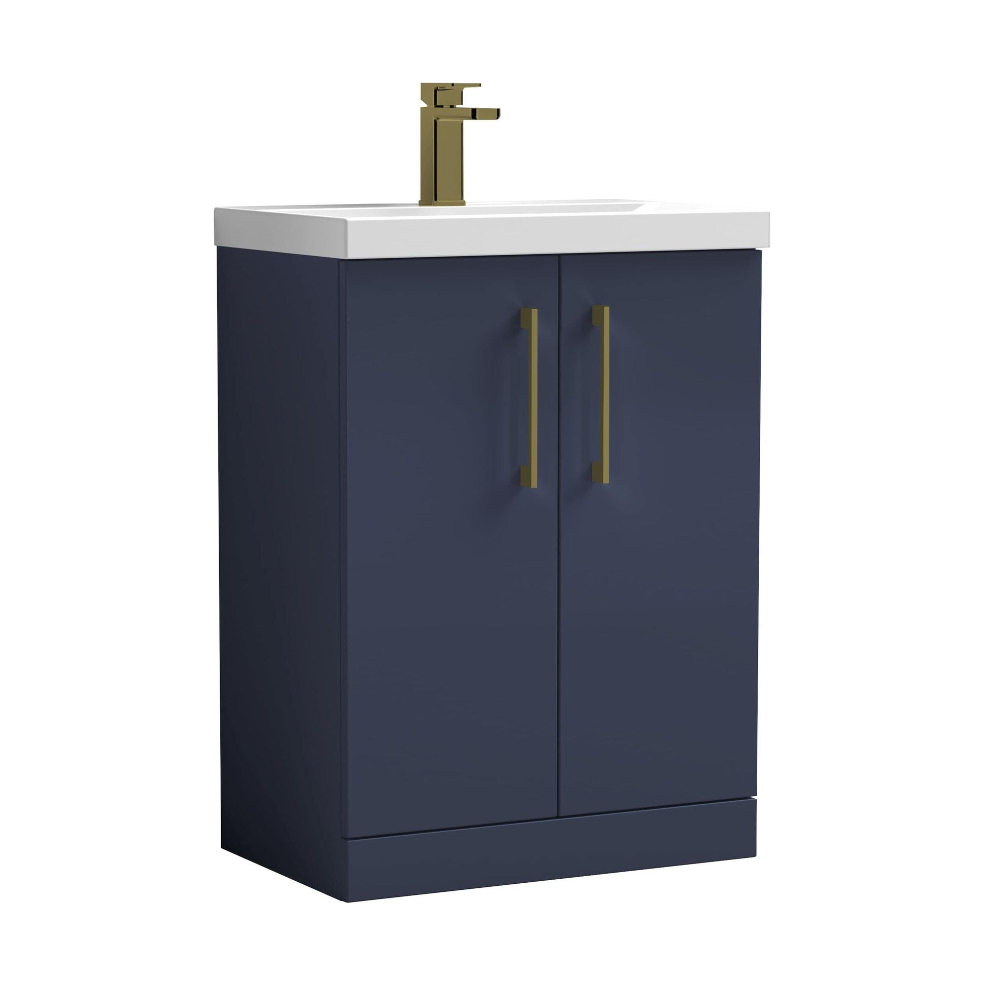 [BALARN2903AH017] Bramshall Floor Standing 2-Door Vanity & Mid-Edge Basin – Choice of Colour and Handle Finish - Cutout