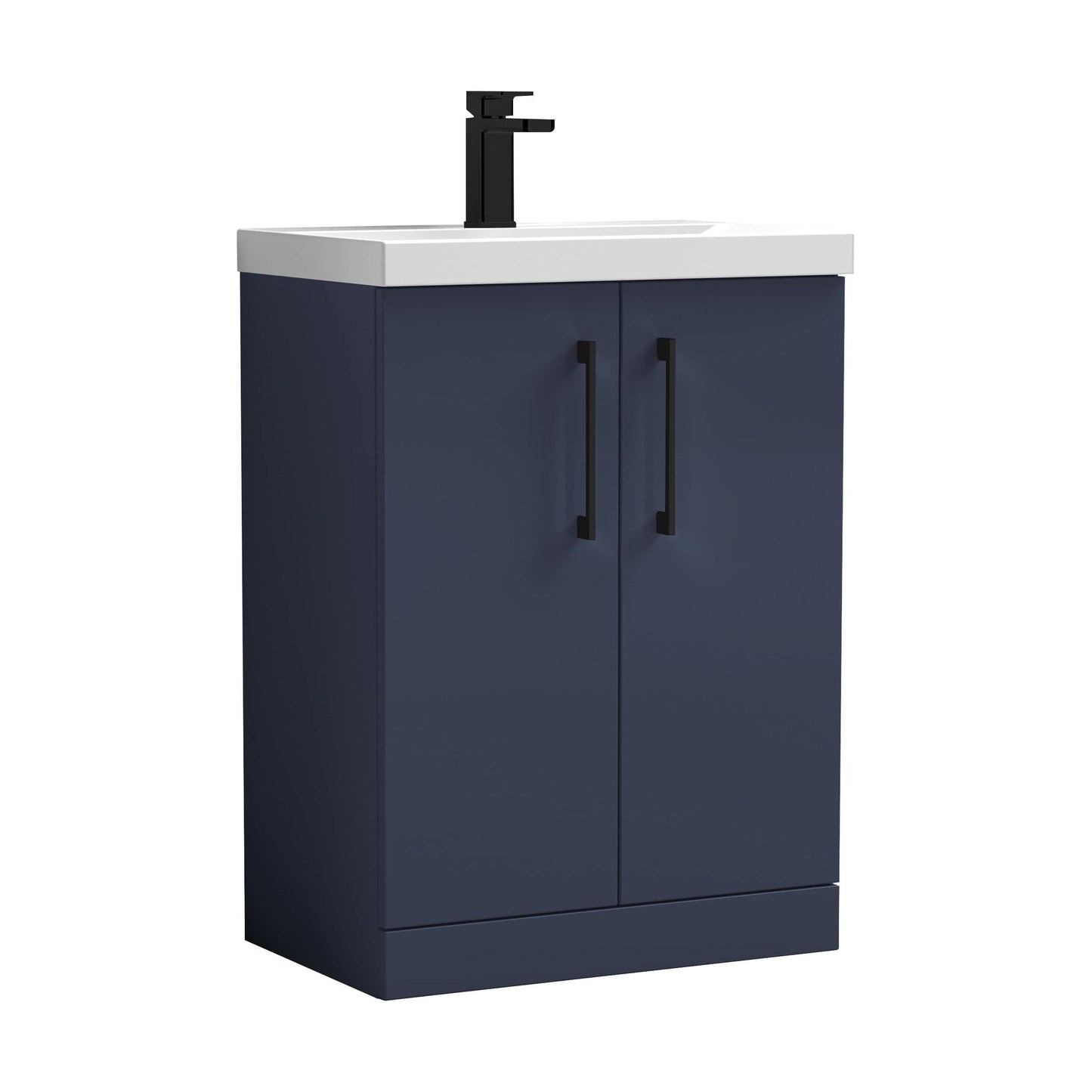 [BALARN2903AH018] Bramshall Floor Standing 2-Door Vanity & Mid-Edge Basin – Choice of Colour and Handle Finish - Cutout