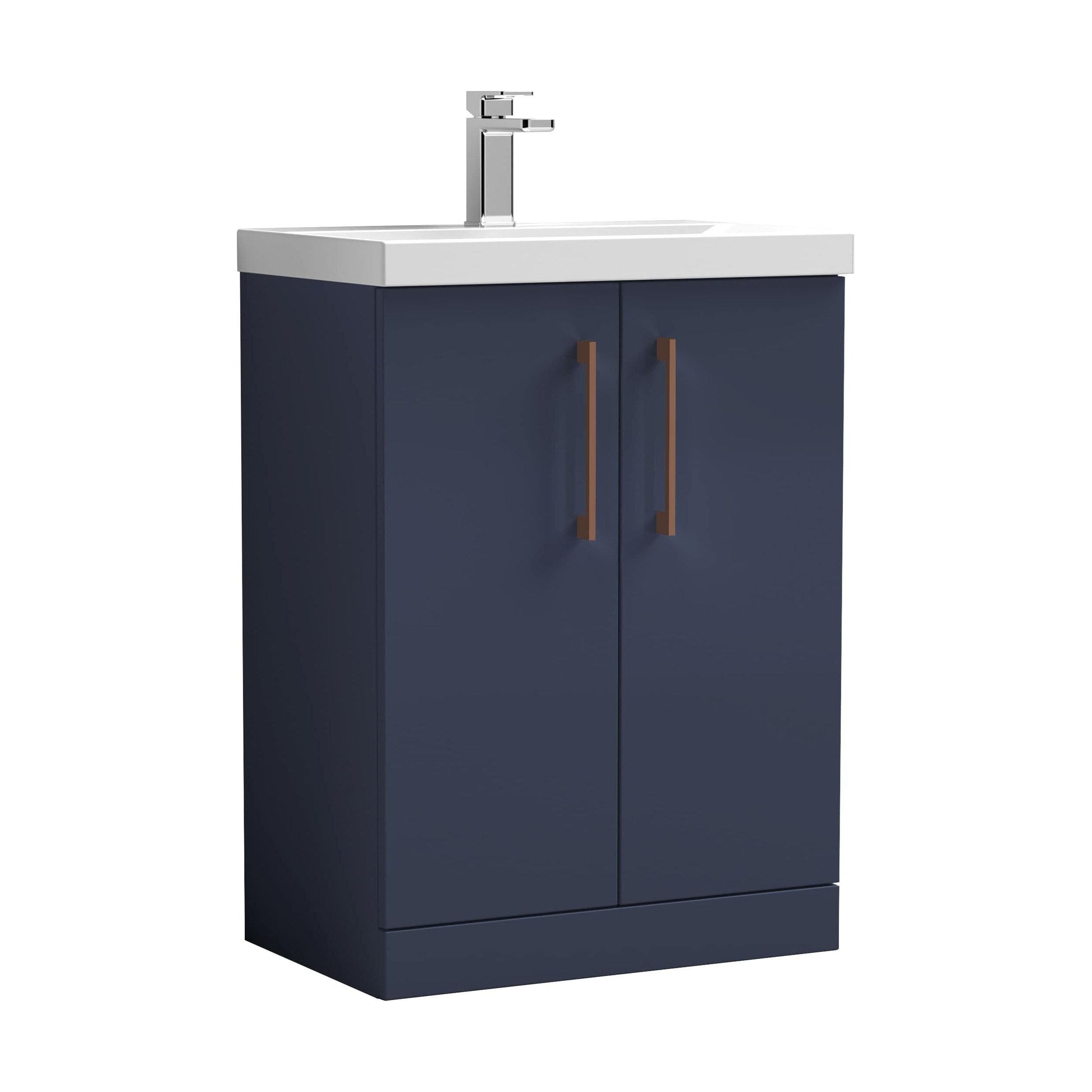 [BALARN2903AH019] Bramshall Floor Standing 2-Door Vanity & Mid-Edge Basin – Choice of Colour and Handle Finish - Cutout