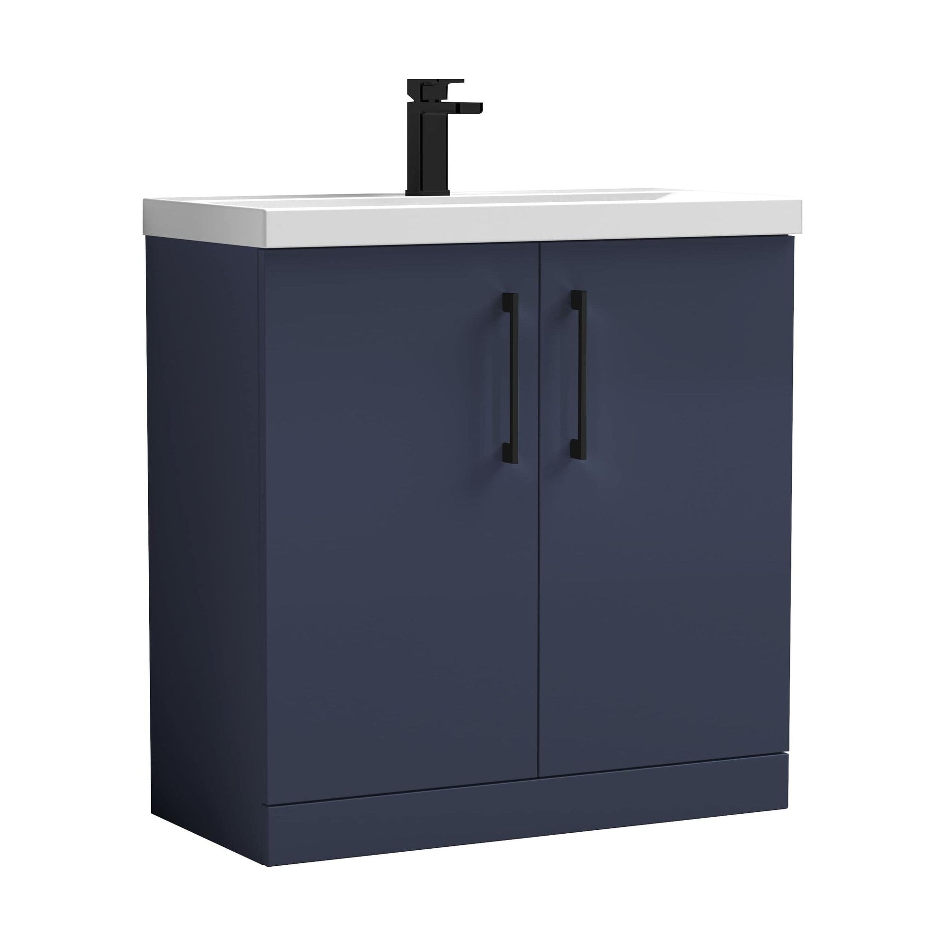 [BALARN2905AH018] Bramshall Floor Standing 2-Door Vanity & Mid-Edge Basin – Choice of Colour and Handle Finish - Cutout
