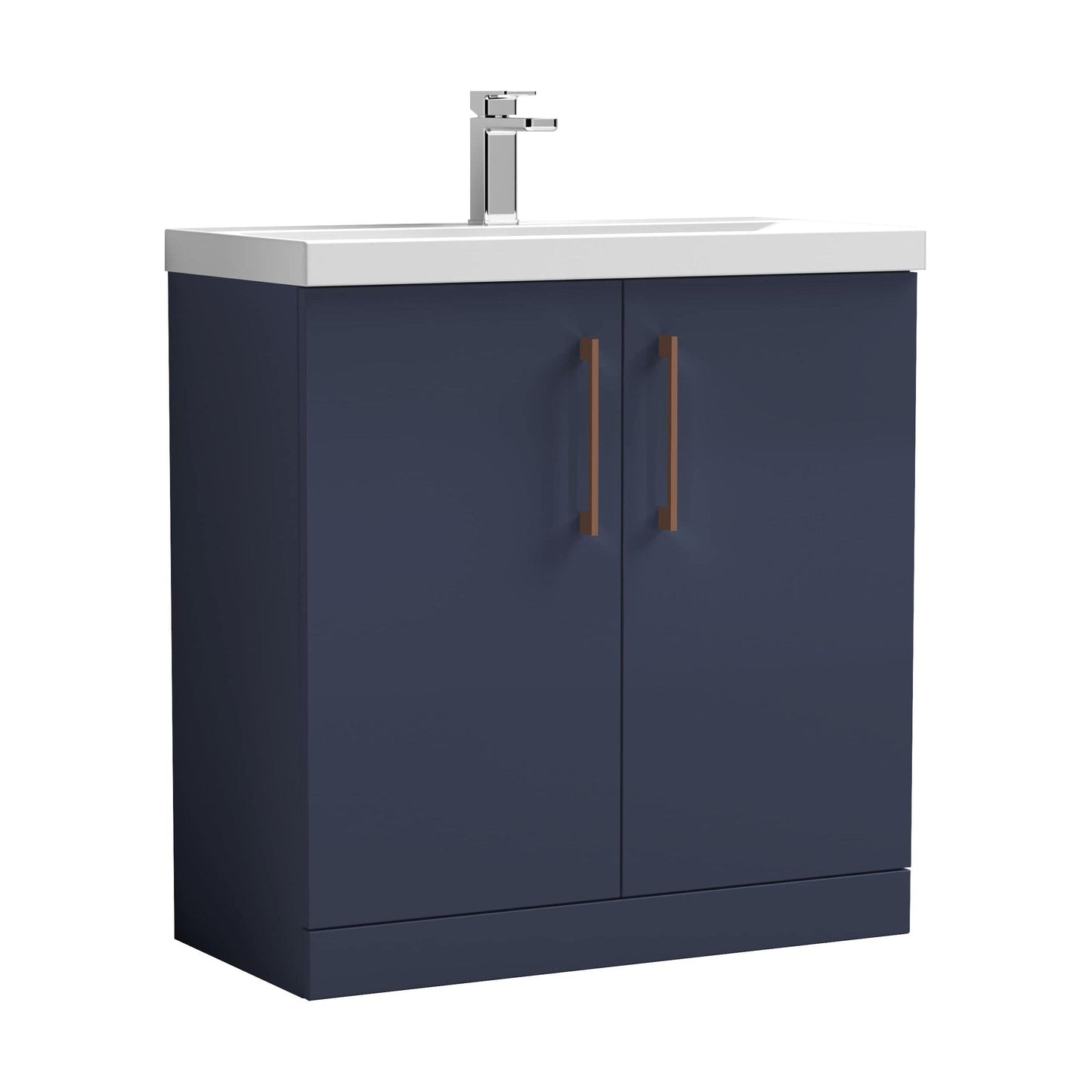 [BALARN2905AH019] Bramshall Floor Standing 2-Door Vanity & Mid-Edge Basin – Choice of Colour and Handle Finish - Cutout