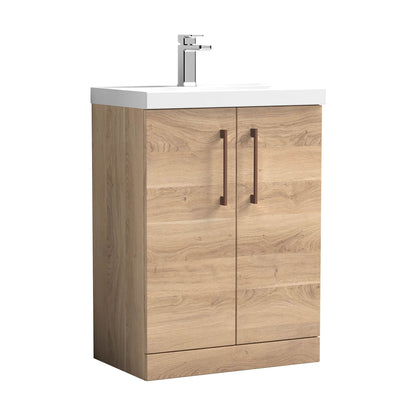 [BALARN3003AH019] Bramshall Floor Standing 2-Door Vanity & Mid-Edge Basin – Choice of Colour and Handle Finish - Cutout