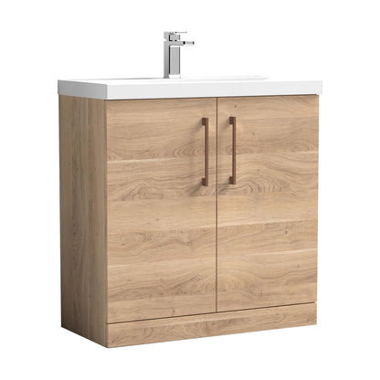 [BALARN3005AH019] Bramshall Floor Standing 2-Door Vanity & Mid-Edge Basin – Choice of Colour and Handle Finish - Cutout