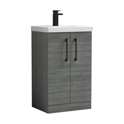 [BALARN501AH018] Bramshall Floor Standing 2-Door Vanity & Mid-Edge Basin – Choice of Colour and Handle Finish - Cutout