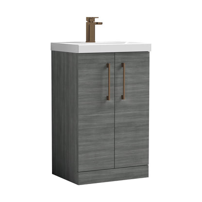 [BALARN501AH1516] Bramshall Floor Standing 2-Door Vanity & Mid-Edge Basin – Choice of Colour and Handle Finish - Cutout