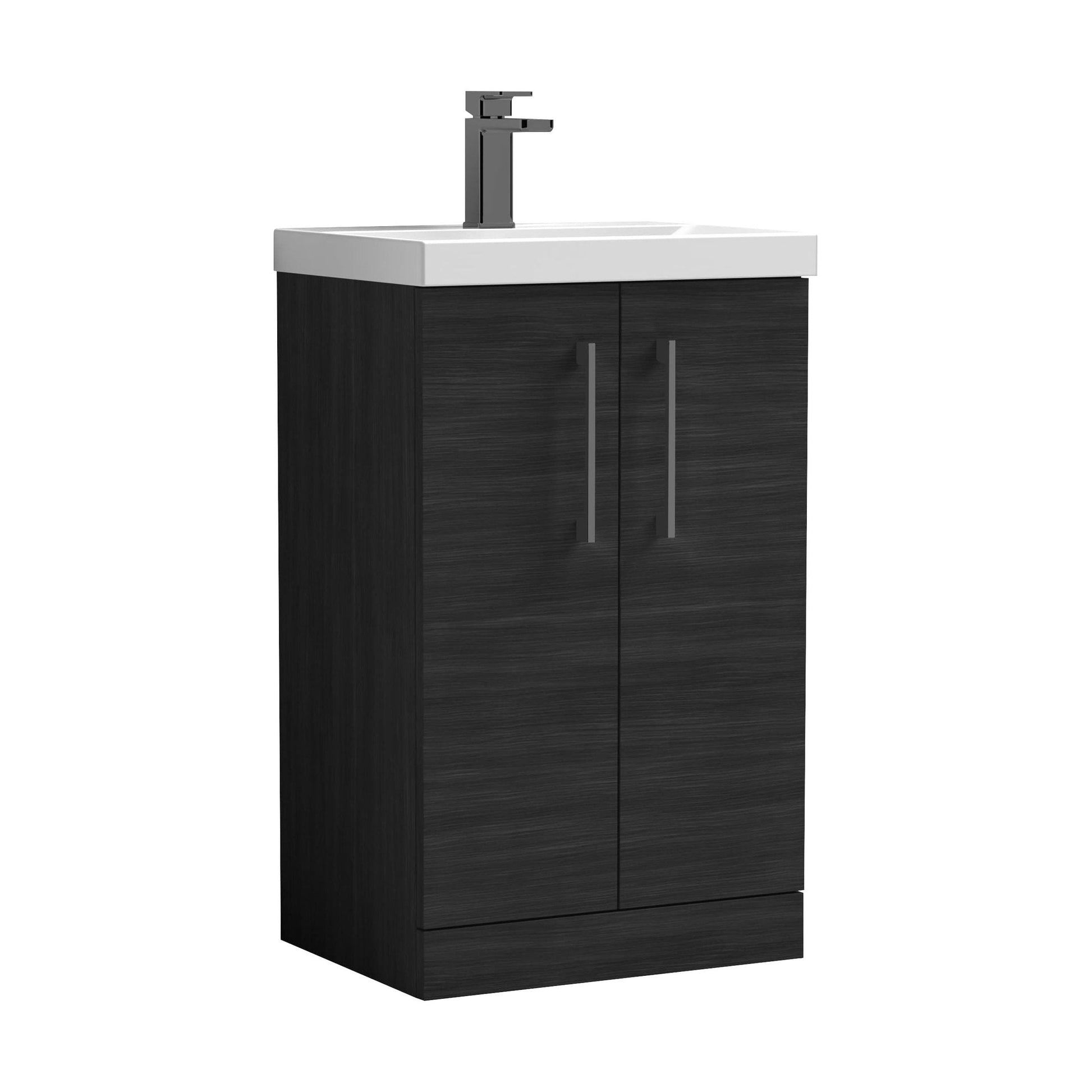 [BALARN601AH716] Bramshall Floor Standing 2-Door Vanity & Mid-Edge Basin – Choice of Colour and Handle Finish - Cutout