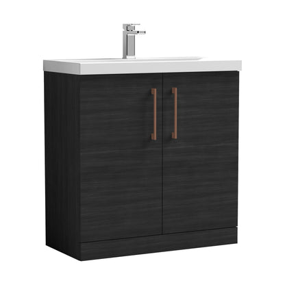 [BALARN605AH019] Bramshall Floor Standing 2-Door Vanity & Mid-Edge Basin – Choice of Colour and Handle Finish - Cutout