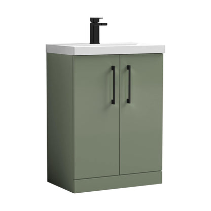 [BALARN803AH018] Bramshall Floor Standing 2-Door Vanity & Mid-Edge Basin – Choice of Colour and Handle Finish - Cutout