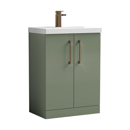 [BALARN803AH1516] Bramshall Floor Standing 2-Door Vanity & Mid-Edge Basin – Choice of Colour and Handle Finish - Cutout