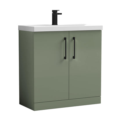 [BALARN805AH018] Bramshall Floor Standing 2-Door Vanity & Mid-Edge Basin – Choice of Colour and Handle Finish - Cutout