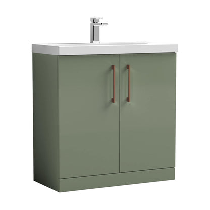 [BALARN805AH019] Bramshall Floor Standing 2-Door Vanity & Mid-Edge Basin – Choice of Colour and Handle Finish - Cutout