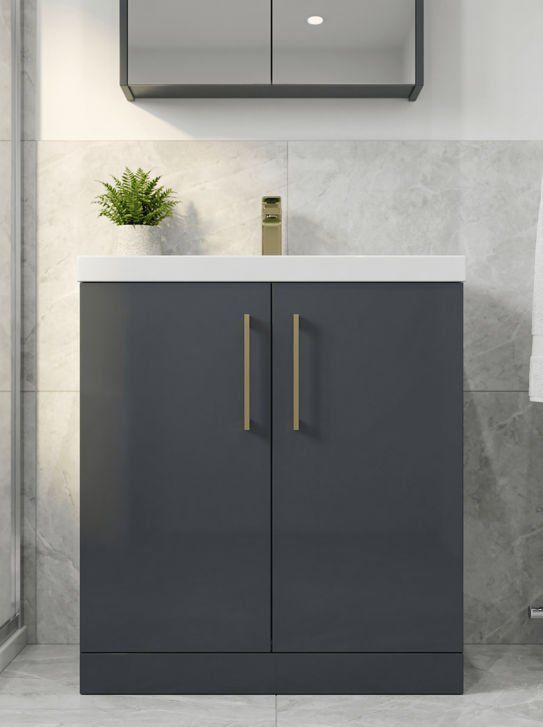 [BALNFB110] Balterley Freestanding Boat Bath: 1655 x 750 x 580mm Double-Ended Acrylic Bath with Elegant Curved Design - Lifestyle 2