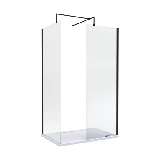 [BALW185001MB] Balterley 1200x700 Wetroom Screen, Tray & Waste - Cutout