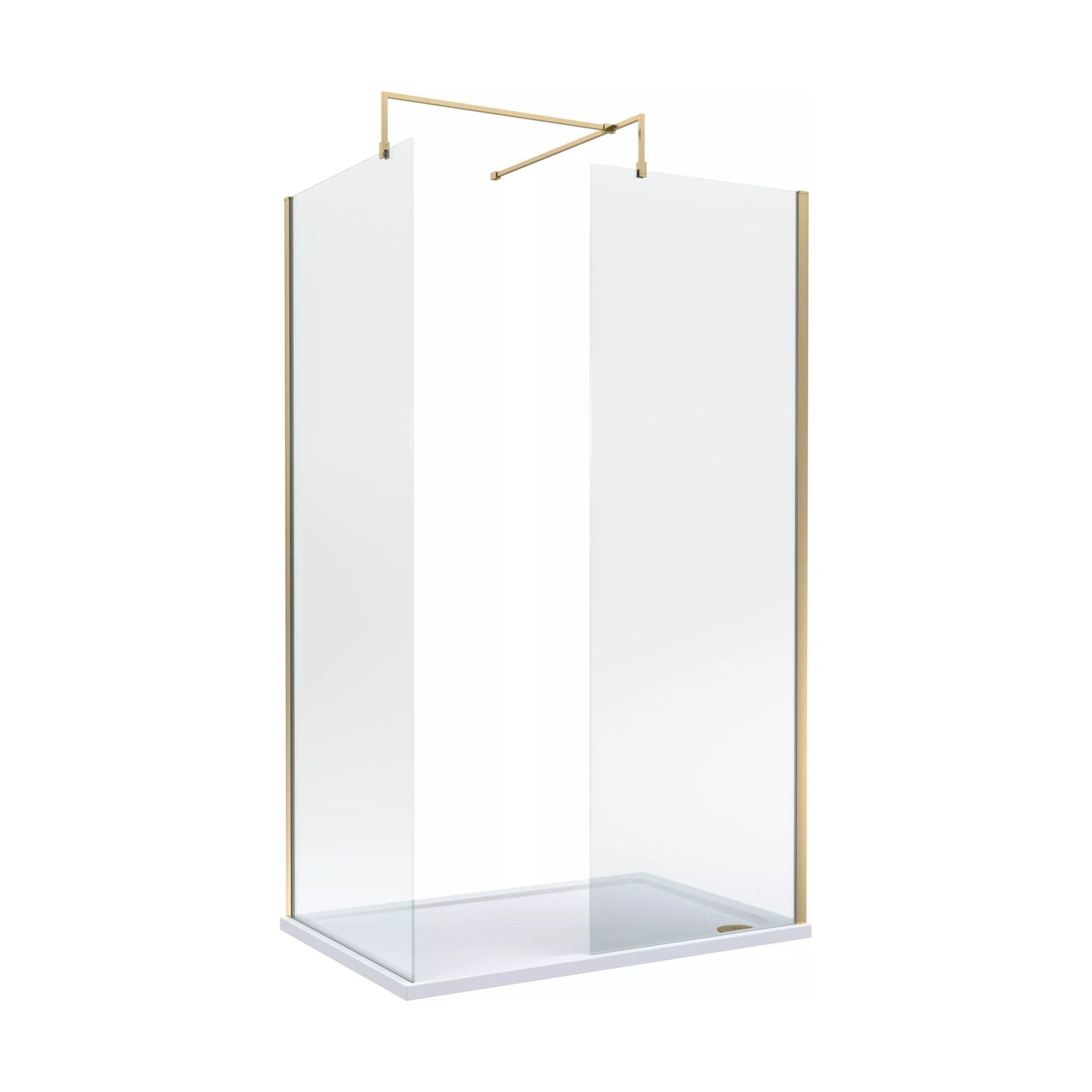 [BALW185002BB] Balterley 1200x800 Wetroom Screen, Tray & Waste - Cutout