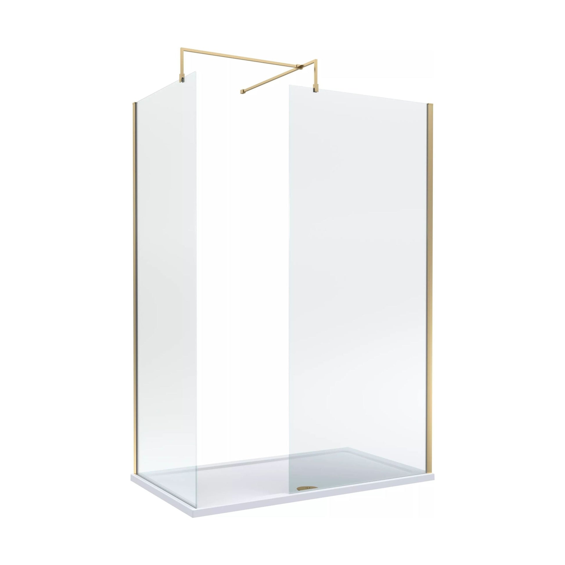[BALW185003BB] Balterley 1400x700 Wetroom Screen, Tray & Waste - Cutout