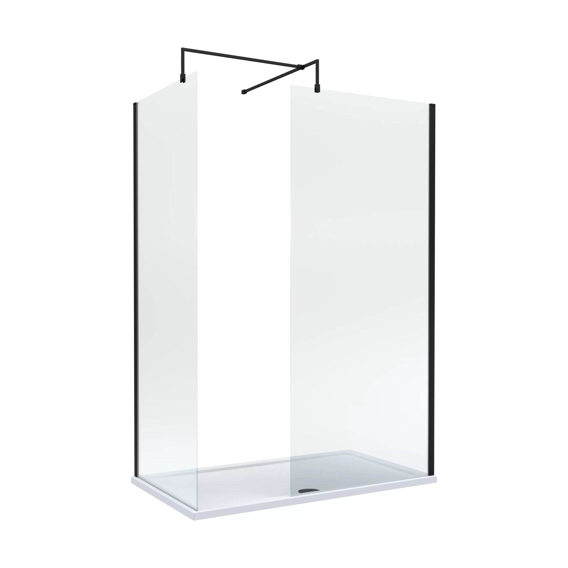 [BALW185003MB] Balterley 1400x700 Wetroom Screen, Tray & Waste - Cutout