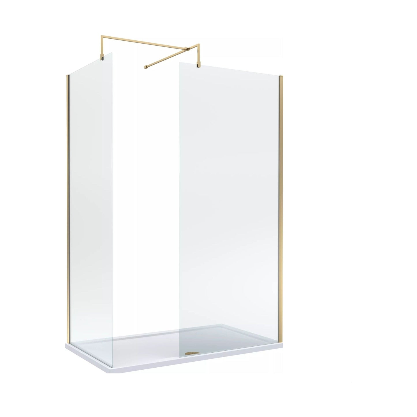 [BALW185004BB] Balterley 1400x800 Wetroom Screen, Tray & Waste - Cutout