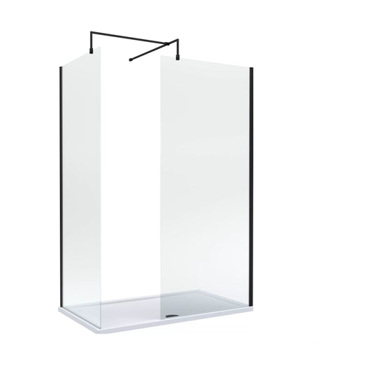[BALW185004MB] Balterley 1400x800 Wetroom Screen, Tray & Waste - Cutout