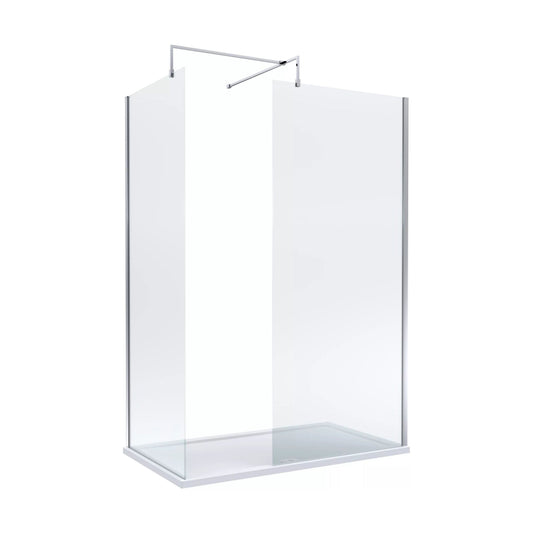 [BALW185004] Balterley 1400x800 Wetroom Screen, Tray & Waste - Cutout