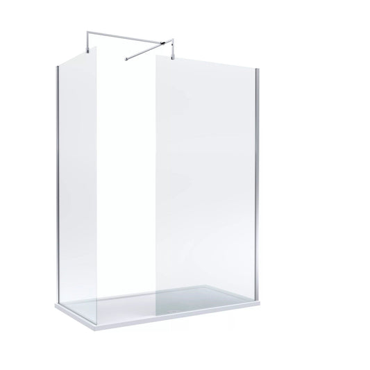[BALW185006] Balterley 1500x800 Wetroom Screen, Tray & Waste - Cutout