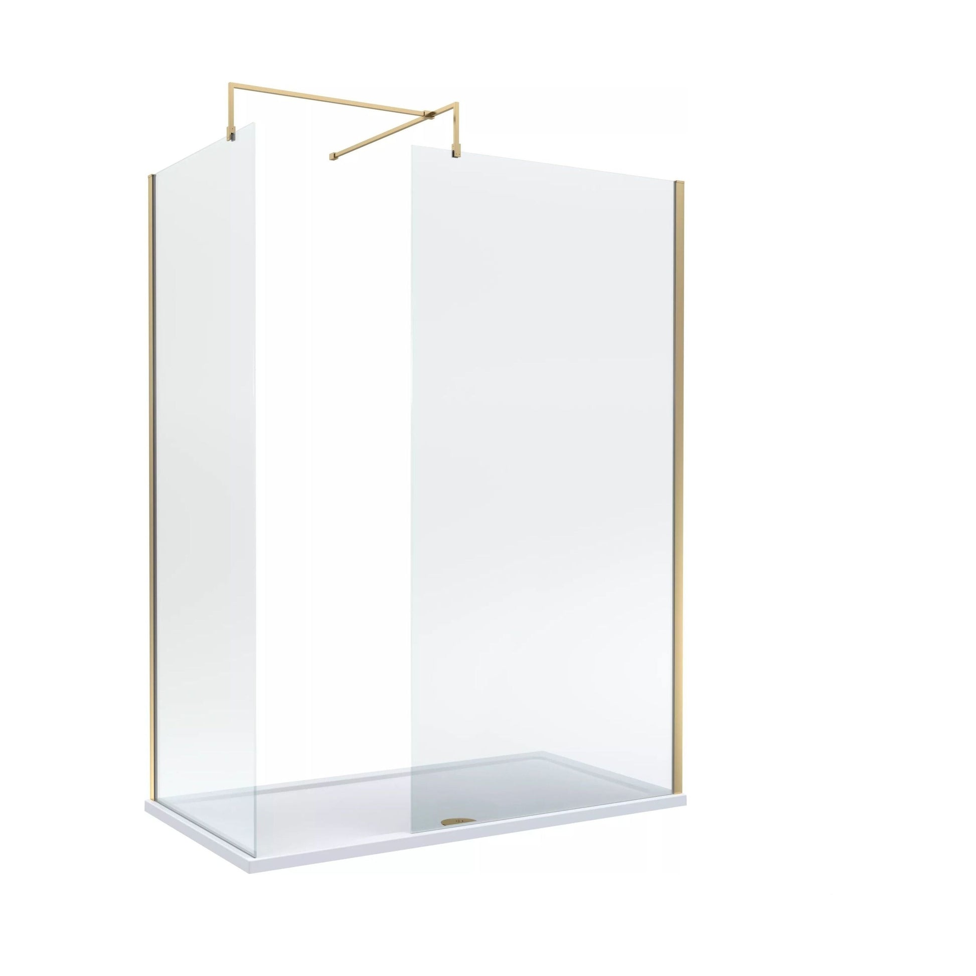 [BALW185007BB] Balterley 1600x700 Wetroom Screen, Tray & Waste - Cutout