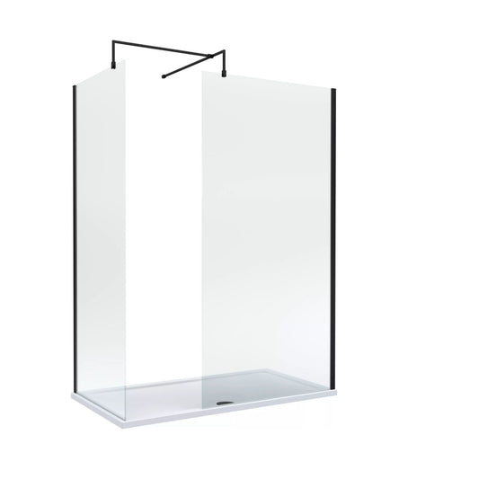 [BALW185008MB] Balterley 1600x800 Wetroom Screen, Tray & Waste - Cutout