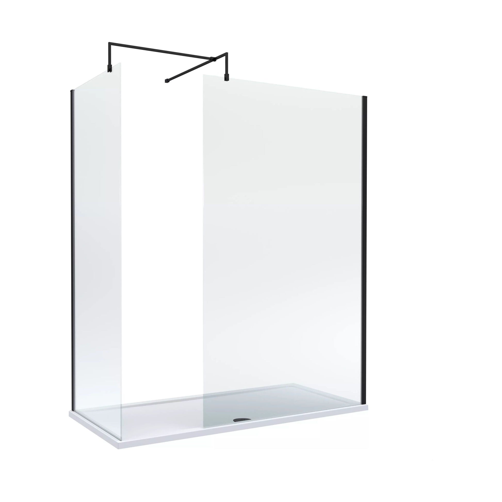 [BALW185009MB] Balterley 1700x700 Wetroom Screen, Tray & Waste - Cutout