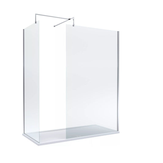 [BALW185010] Balterley 1700x800 Wetroom Screen, Tray & Waste - Cutout